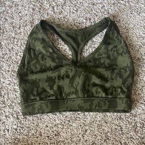 BuffBunny Olive Camo Sports Bra